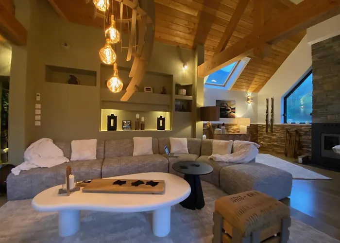De Luxe Contemporain Vue 360 Degres Sur Les Montagnes Chalet *
